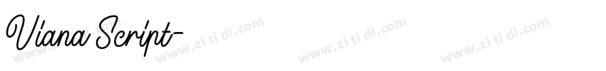 Viana Script字体转换 Viana Script字体转换